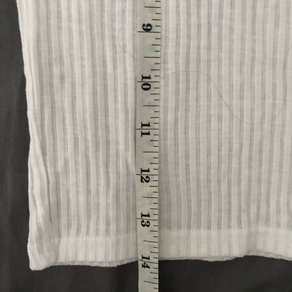 TOPMAN White Ribbed Crop  T-Shirt - Picture 9 of 9